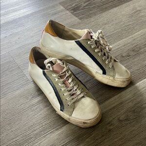 Madewell Women's Sneakers - Cream and Black